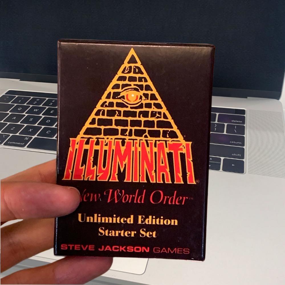 Party Games Console - Versi Bahasa Inggris 110pcs Illuminati Edisi