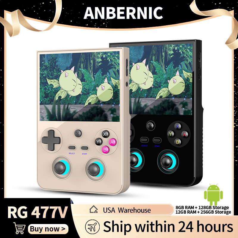 Party Games Android - Konsol Game Genggam ANBERNIC RG 477V