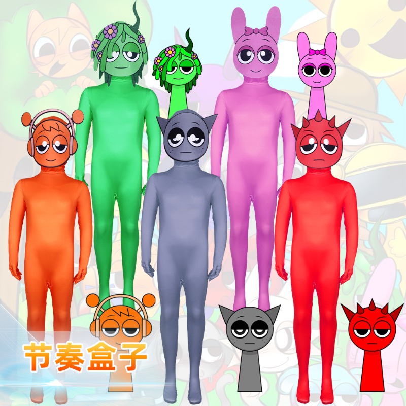 Kostum Cosplay Game Incredibox - Party Games Music ulasan dan harga
