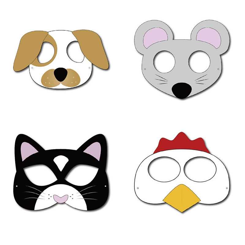 10 Buah Masker Kertas Cosplay  - Party Games No Supplies ulasan dan harga